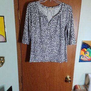 Jones NY Sport Womens Short Sleeve Blouse NWOT